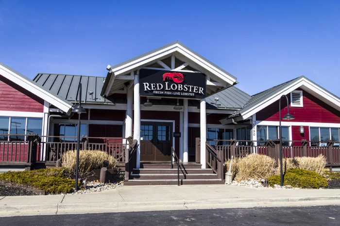 Indianapolis - Circa February 2017: Red Lobster Casual Dining Restaurant, Red Lobster is owned by Golden Gate Capital II