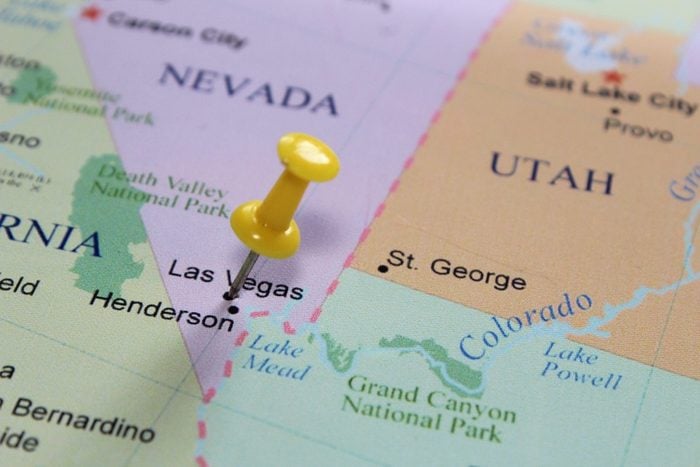 Las Vegas pinned on the map.