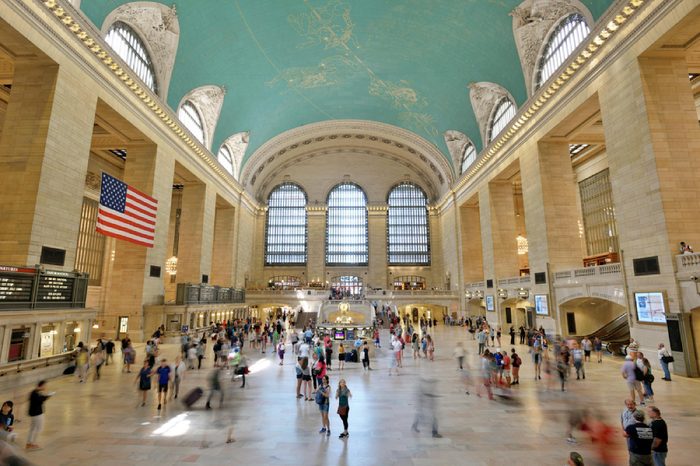 NEW YORK CITY - AUG. 26: Interior of the Grand Central Terminal on August 26, 2017 in New York City, NY. Grand Central Terminal is a commuter, rapid transit, and intercity railroad terminal in NYC