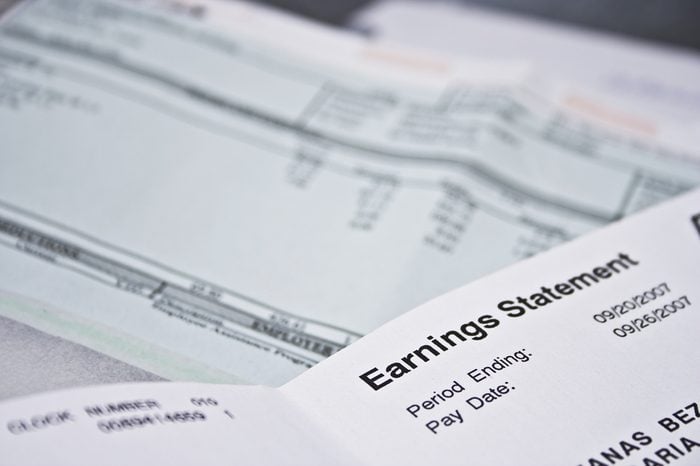 pay checks and earnings statement