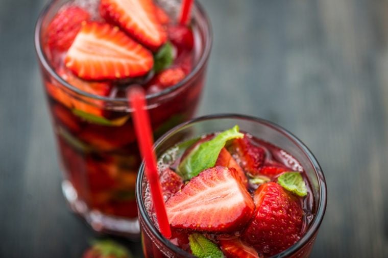 Fresh Strawberry cocktail