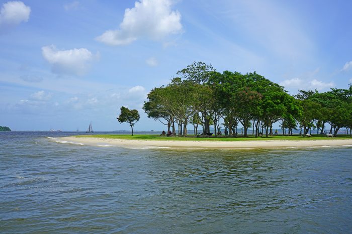 View of Changi Beach Park in Singapore
