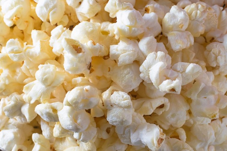 Popcorn texture. Popcorns as background. A lot of popcorn