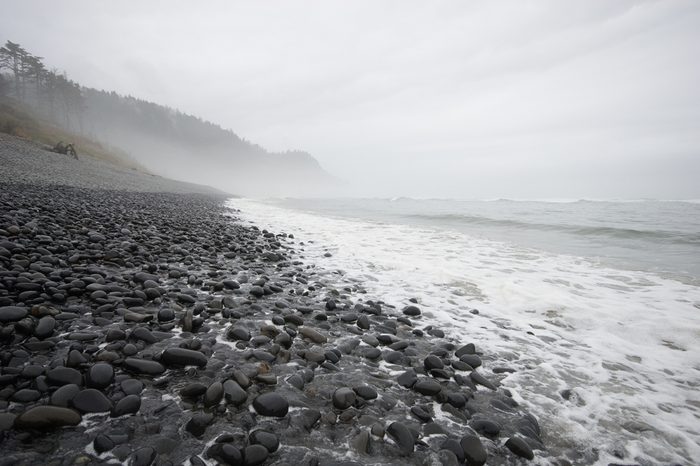 Stormy Oregon coast, Falcon Cove, Manzanita, Oregon