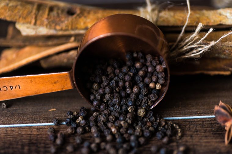 black pepper and spices photography