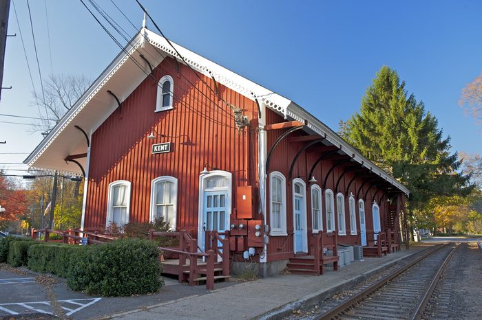 The Old train station, Kent, Connecticut, USA