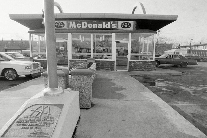 Watchf Associated Press Domestic News Finance Illinois United States APHS ORIGINAL MCDONALDS 1982 Ray Kroc's original McDonald's in Des Plaines, Ill., is seen, . The first McDonald's opened here in April 1955, and will be closing next year to move to a modernized new store across the street
