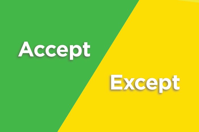 accept except