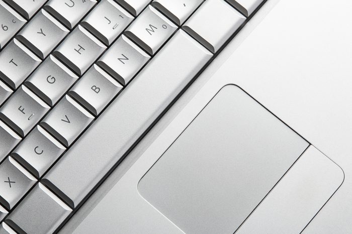 Ã?Â�Ã?Â¡lose-up laptop keyboard with touchpad