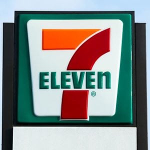 COSTA MESA, CA/USA - OCTOBER 17, 2015: 7-Eleven store exterior and sign. 7-Eleven is the world's largest operator and franchisor of convenience stores.