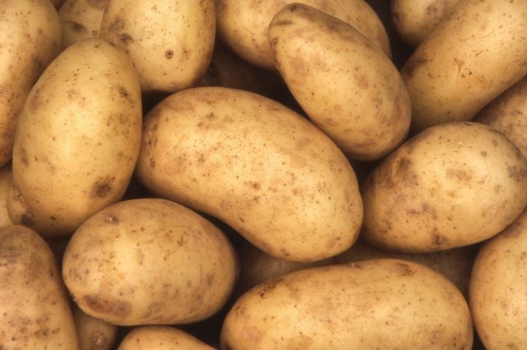 Charlotte potatoes background which are a popular early variety potato