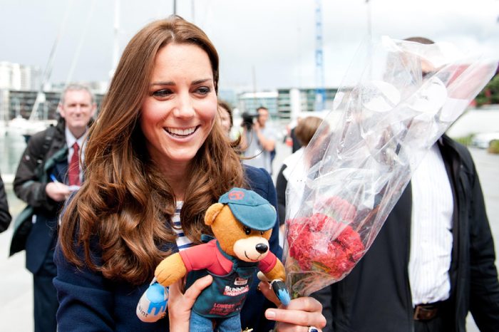 AUCKLAND, NEW ZEALAND - APRIL 11: The Duchess of Cambridge greeting crowds in AucklandÃ¢Â?Â?s Viaduct Harbour as part of the Royal New Zealand tour on April 11, 2014 in Auckland, New Zealand.