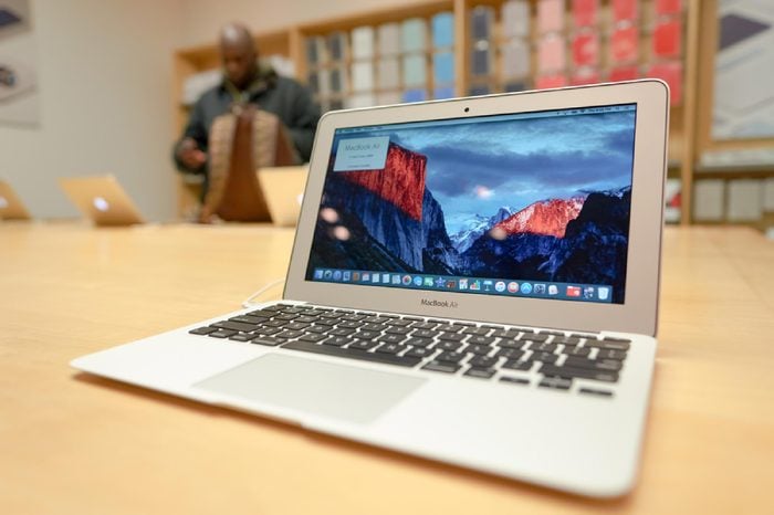 CHICAGO, IL - MARCH 24, 2016: close up shot of MacBook Air inside of Apple store. Apple Store is a chain of retail stores owned by Apple Inc., dealing with computers and consumer electronics.