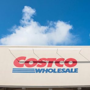 HOUSTON, TX, US-SEPT 16, 2017:Close-up facade and logo of Costco storefront. Costco Wholesale Corporation is largest membership-only warehouse club in US. It has total of 705 warehouses worldwide