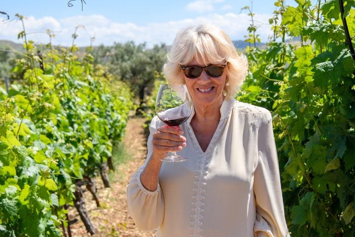 Camilla Duchess of Cornwall visits Lyrarakis Winery