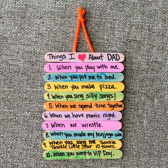 popsicle stick fathers day craft