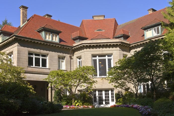 Pittock Mansion a historical landmark in Portland Oregon.