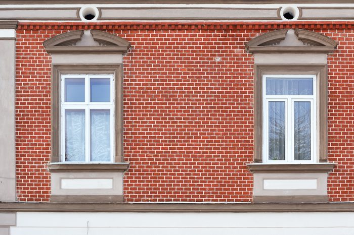 Windows of an old building.