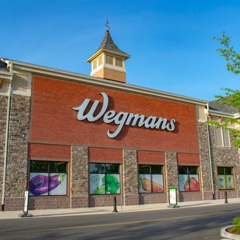 Richmond, VA/USA May 2 2018: Wegmans Grocery Store. Wegmans is a regional supermarket chain headquartered in Rochester, NY.