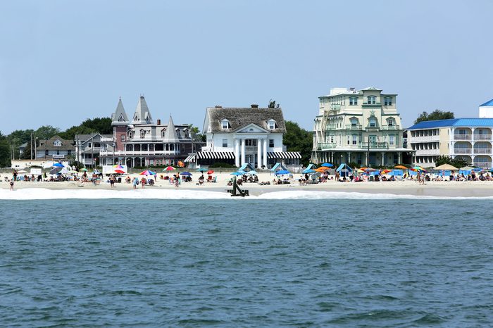 Cape May, NJ, June 24, 2015: Beach goers enjoy a beautiful day in Cape May, New Jersey.