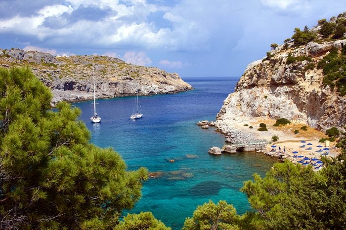 Anthony Quinn Bay on the island of Rhodes, Greece