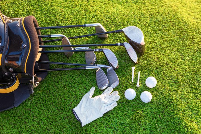 Equipment for playing golf.