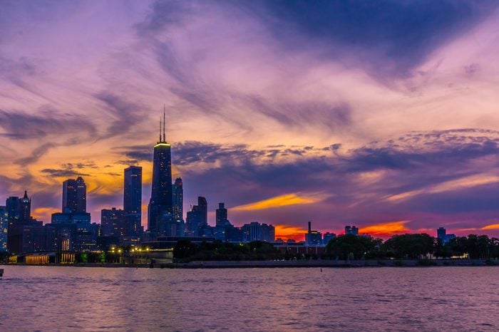 Chicago Skyline on a Summer Evening