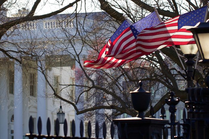 American Flags at The White House