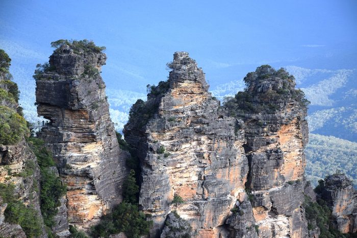 Rocks of The Three Sisters, at Blue Mountains, near Sydney, New South Wales, Australia