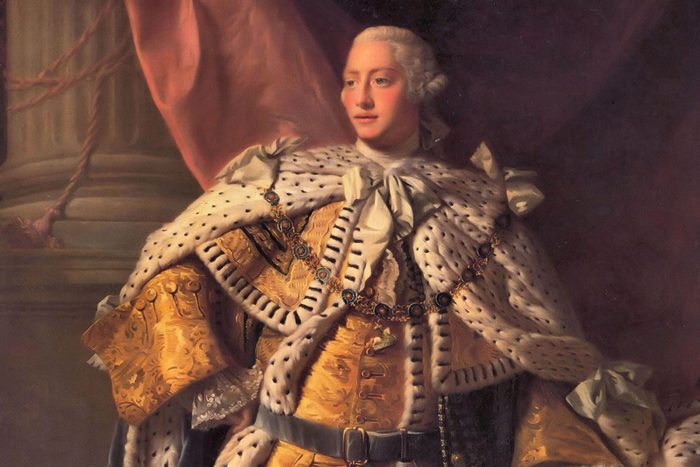 George III ((1738-1820) King of Great Britain from 1760. Portrait of 1767 from the studio of Alan Ramsay.