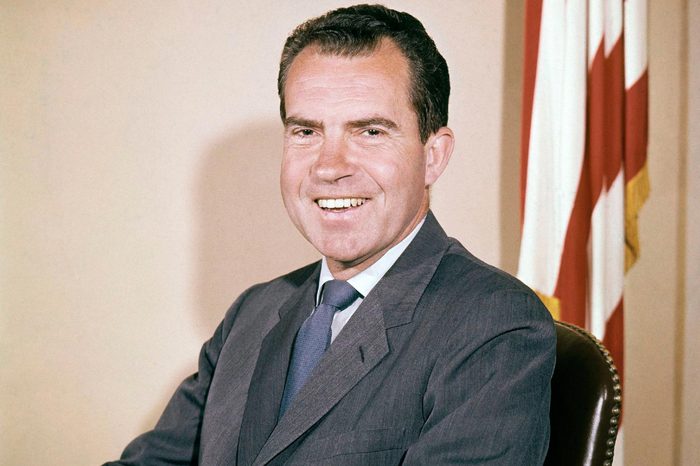 Richard Nixon Richard Nixon, poses