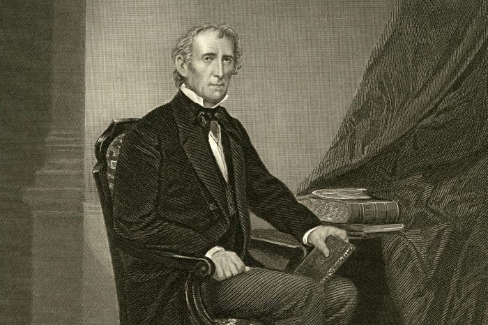 John Tyler (1790-1862) 10th President of the United States (1841-1845) circa 1841