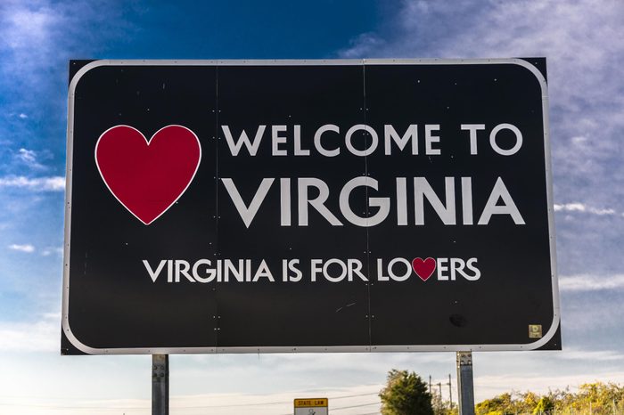 Welcome sign: 'Virginia is for Lovers' - October 26, 2016
