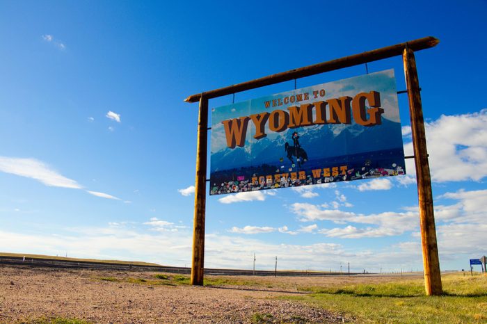 "Welcome to Wyoming - Forever West" May 1st, 2017 Near Cheyenne, Wyoming, USA