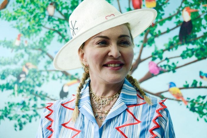 US singer Madonna speaks to the press at a news conference in Blantyre, Malawi, . Madonna has adopted four Malawian children, is in the country to celebrate the first anniversary of the Mercy James Centre for Pediatric Surgery and Intensive Care, named after one of her adopted daughters