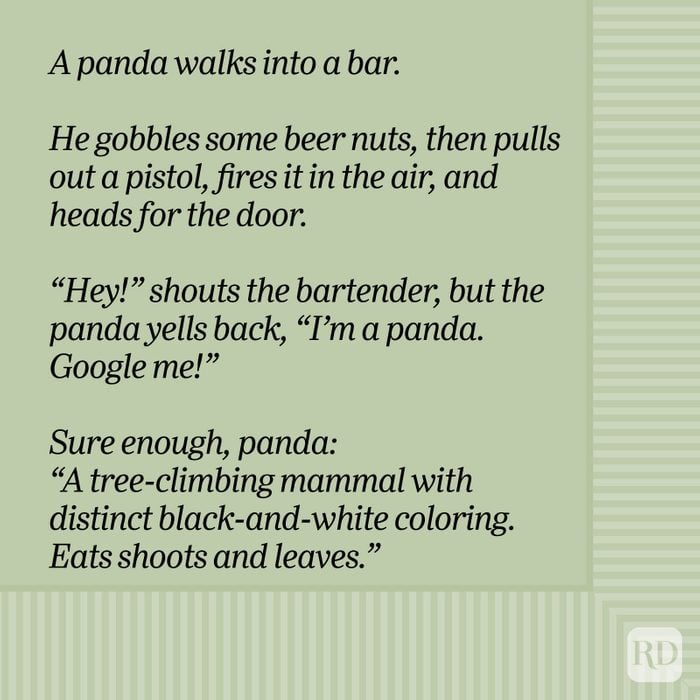 A Panda Walks Into A Bar Bar Joke