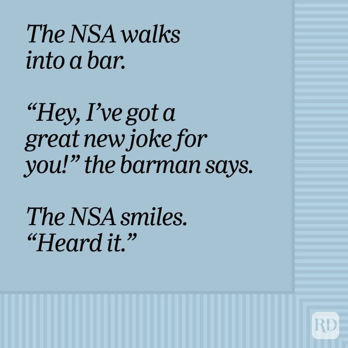 The Nsa Walks Into A Bar Bar Joke