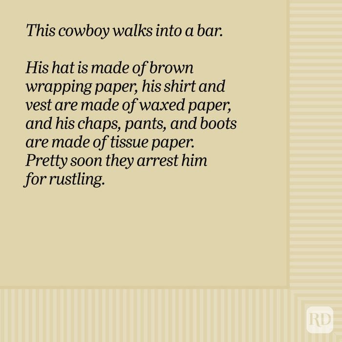 This Cowboy Walks Into A Bar Bar Joke