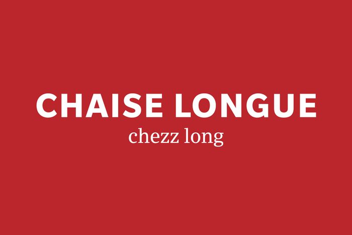 chaise longue pronunciation