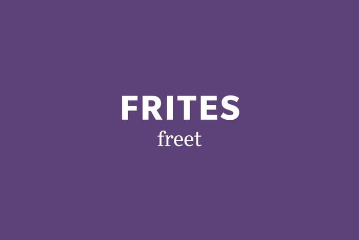 frites pronunciation