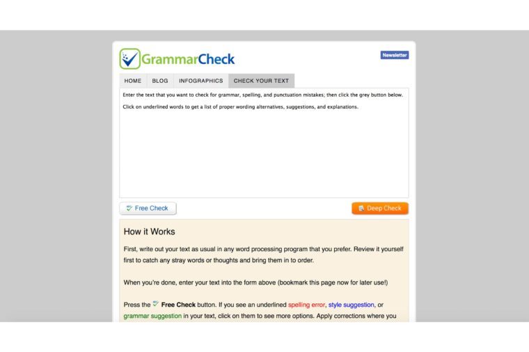 websites that correct grammar and punctuation for free