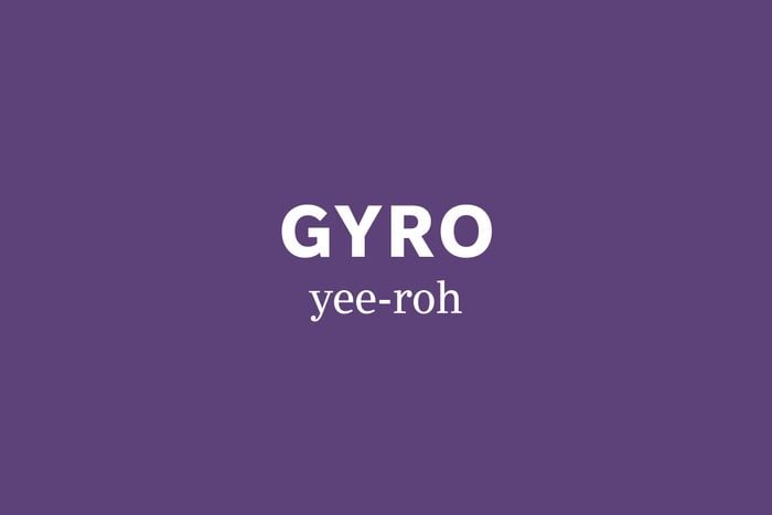gryo pronunciation