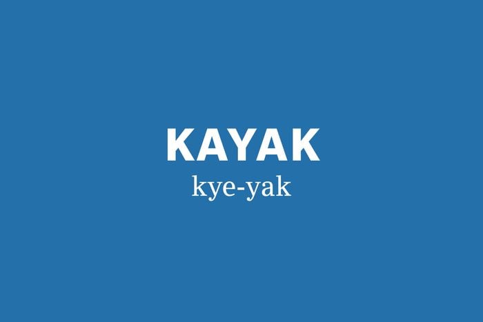 kayak pronunciation