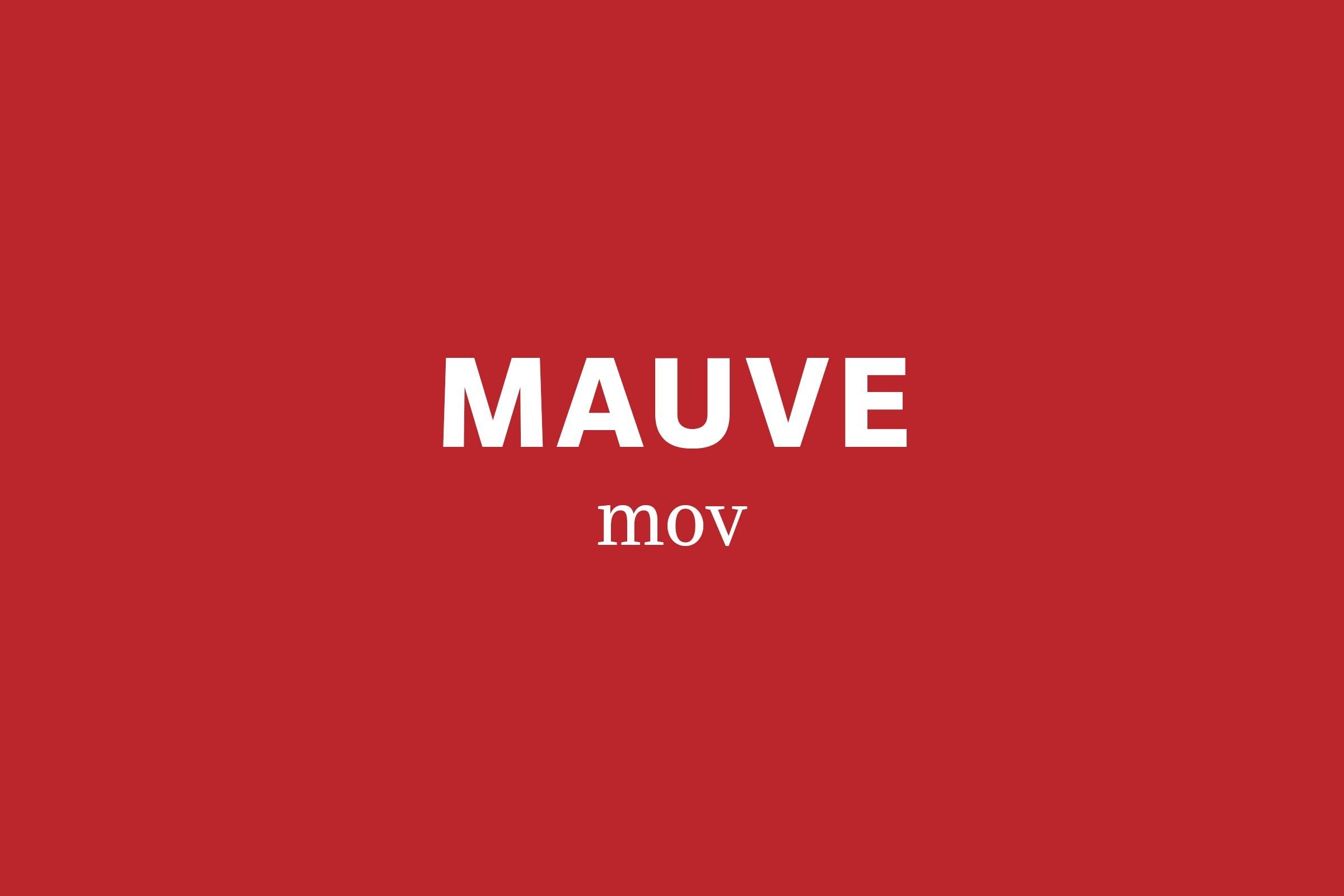mauve pronunciation