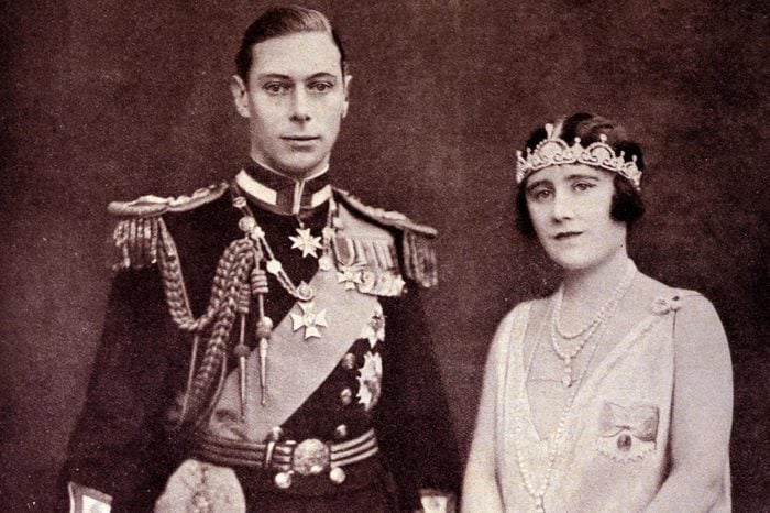 Photograph of the Duke and Duchess of York. A formal photograph of the late King George VI (1895 - 1952) and Queen Elizabeth, the Queen Mother (1900 - 2002). 1928