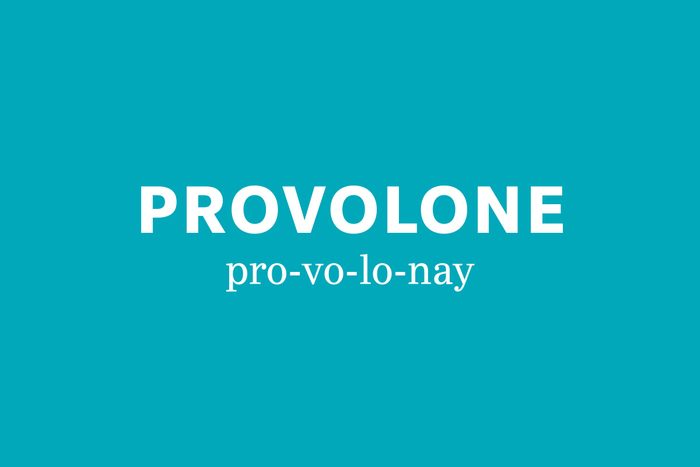 provolone pronunciation