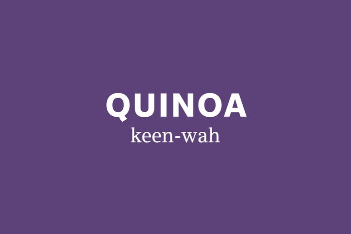 quinoa pronunciation