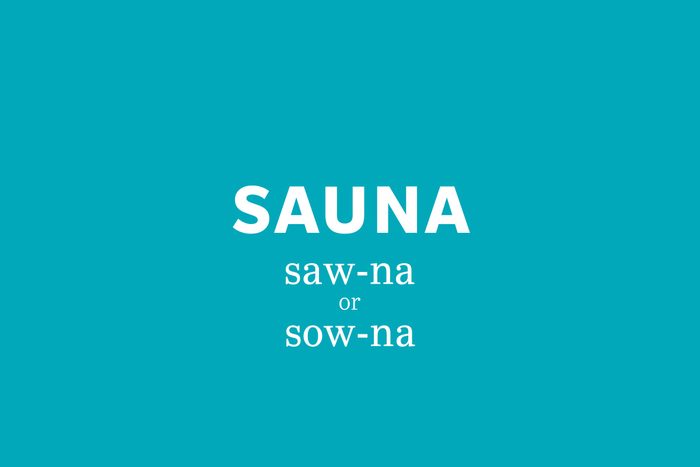 sauna pronunciation
