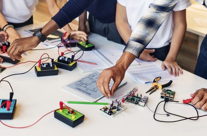 Education School Student Circuit Electricity Transistor Concept