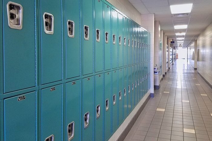 Lockers at high school